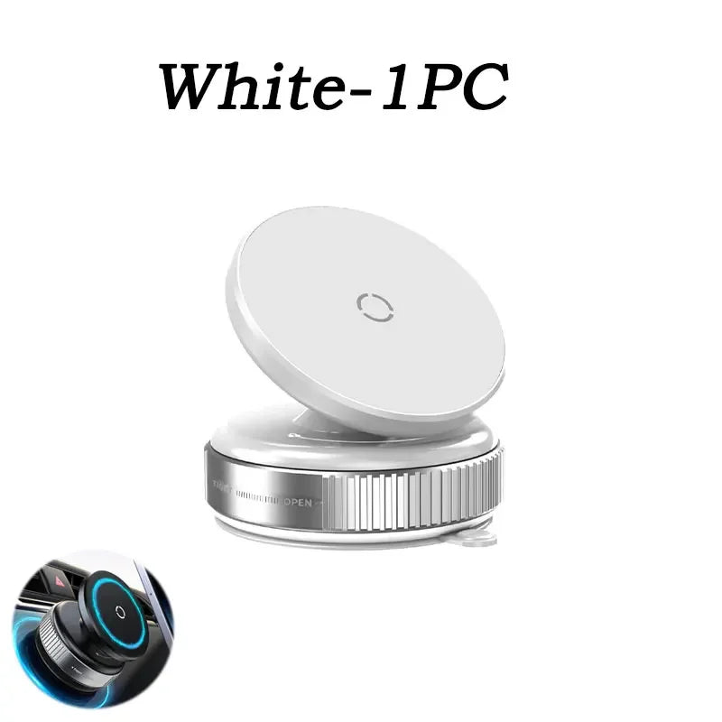 Magnetic Vacuum Car Phone Holder 360° Rotation Suction Cup Navigation Stand Bracket Car Magnetic Holder for Iphone